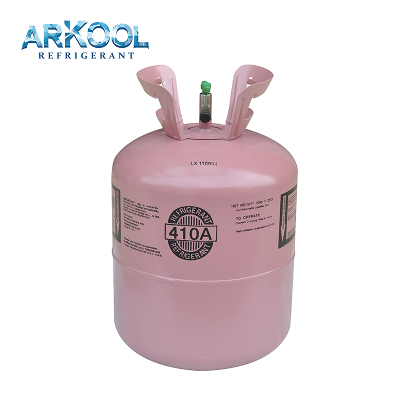 Factory price Refrigerant R410a gas 11.3kg net weight cylinder for household air conditioner gas