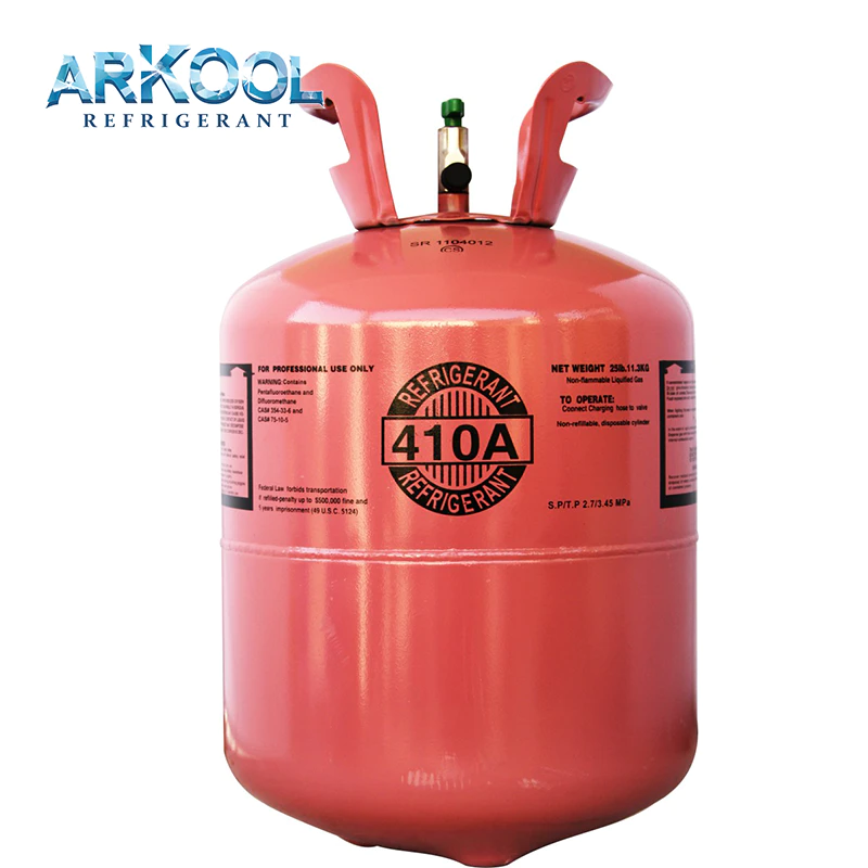 Direct wholesale gas R410 refrigerant gas factory R410A gas cylinder for sale11.3kg disposable cylinder