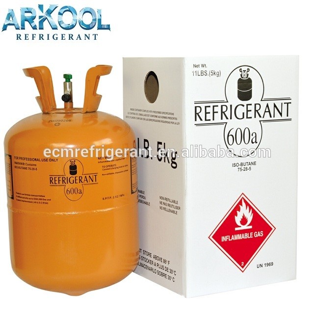 n-butane refrigerant gas r600a r600 600a 99.9% purity GWP LOW refillable CE