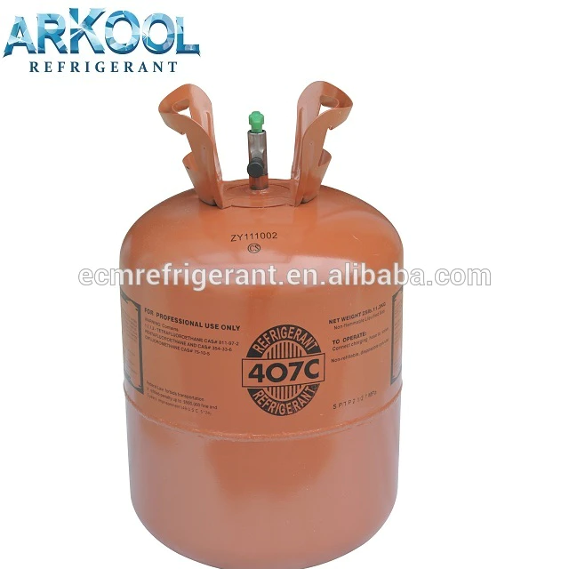 refrigerant gas r407c gas price for freezer(R600a,R134a,R290A, R404A, R407C, R410A)