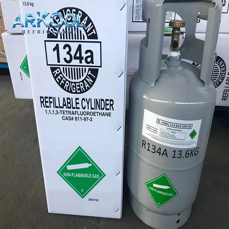 R134a gas air conditioner r134a refrigerant gas cylinder refillable / tonner