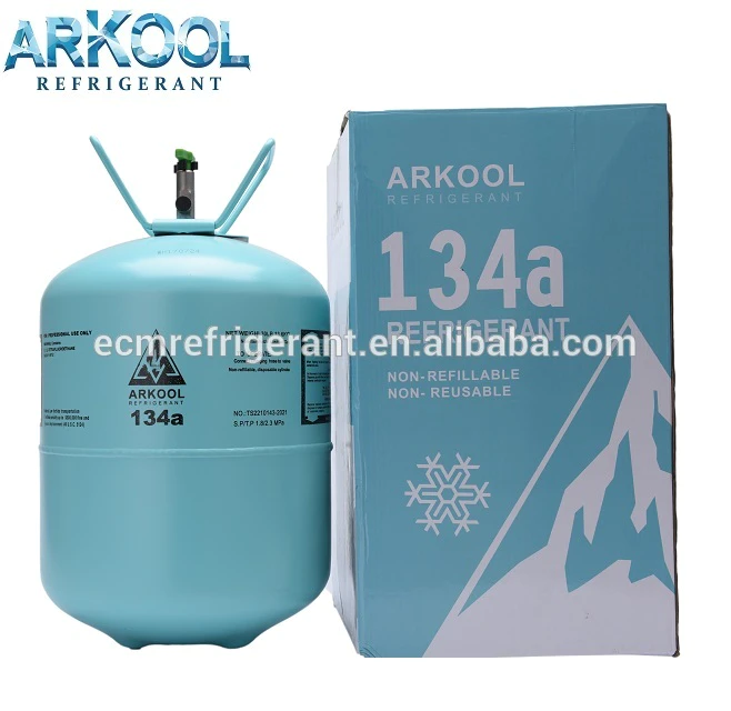 Refillable cylinders r134a refrigerant gas high purity 99.9% car AC good quality