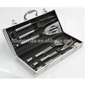 Exquisite aluminum box 5pcs BBQ tool set Barbecue Accessories