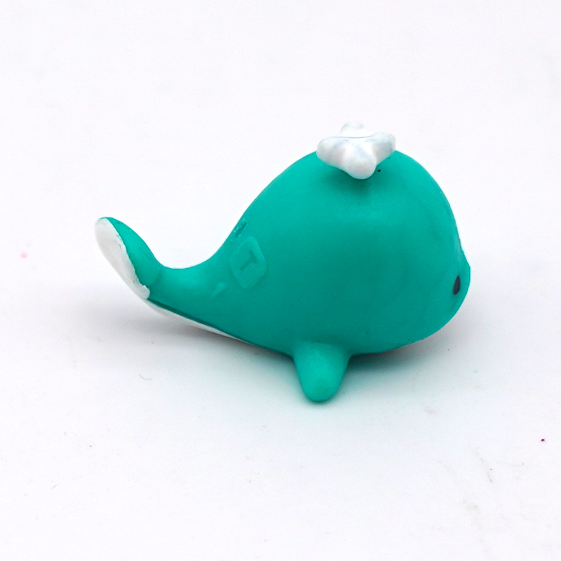 Baby Plastic Gift Toys for Promotional Toys Unique green mini marine dolphin Cartoon Animal toy