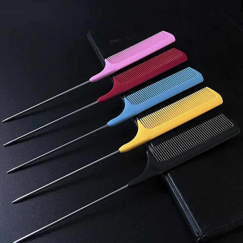 Tip Tail Comb Metal Tailed Hair Comb For Hair Hairdresser Comb For Hair Extensions Tools