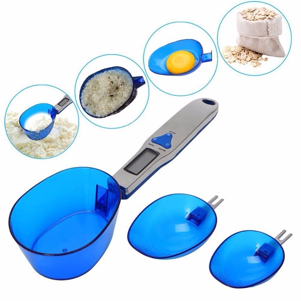 3 Detachable Weighing Spoons Great for Portioning Tea Flour Spices Medicine & More Durable Food Safe Material 500g/0.1g