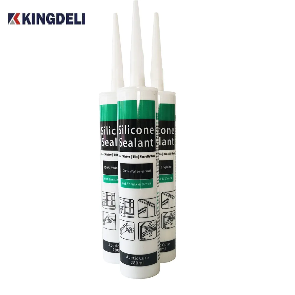 weathering resistant silicone glass glue