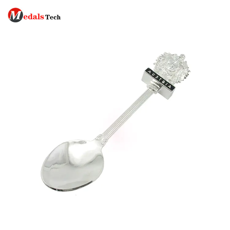 China manufacturer direct sale zinc alloy custom logo metal spoon