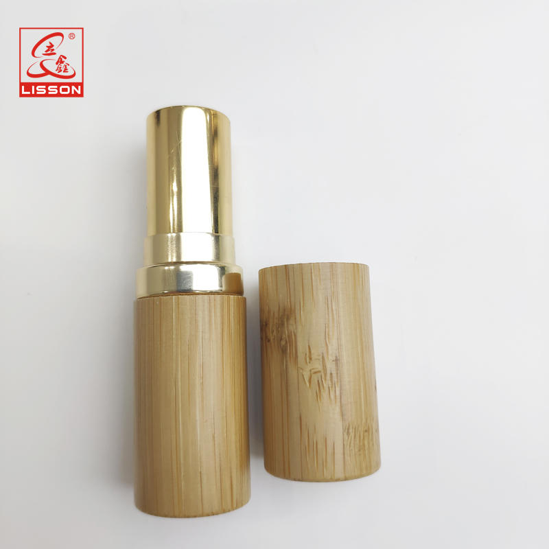 Lisson eco lip balm tube bamboo for oval guangzhou lisson packaging