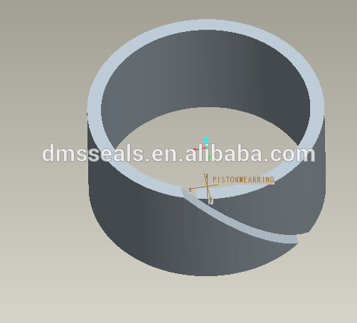 25% Carbon-graphite filled PTFE Piston Wear Ring for Oil Free Air Compressor