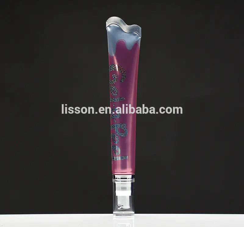 injection pump head aluminium lip gloss packaging