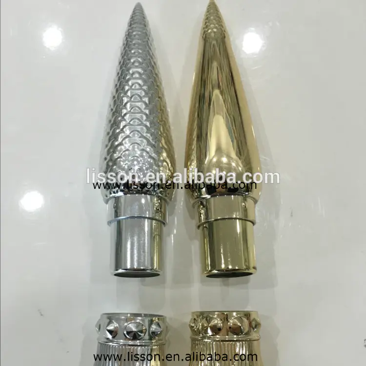 High-end Lipstick Container with Gold/Silver Plated bamboo Cap
