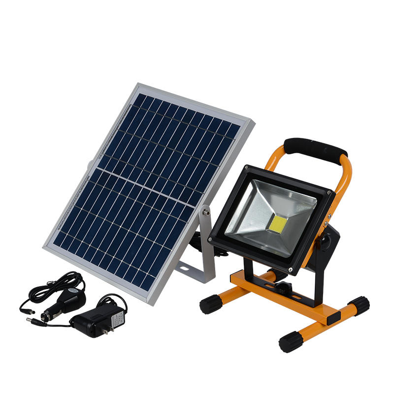10w Waterproof outdoor ip65 portable rechargeable solar led flood light