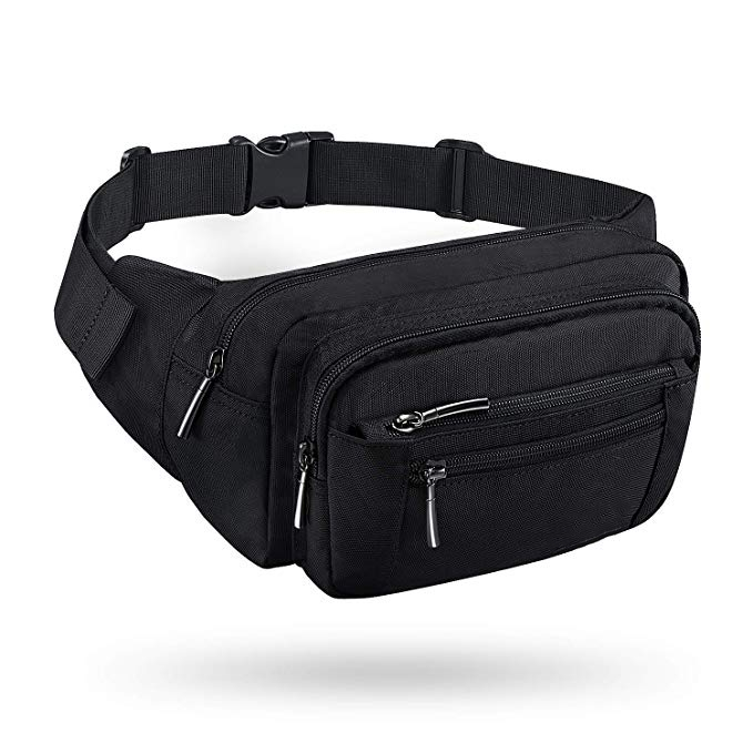 Nylon adjustable waist bag waterproof waist bag sports waist bag