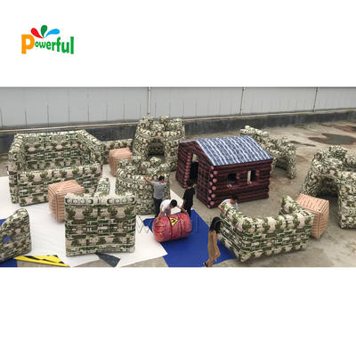 23 Pcs for 1 Set Inflatable Air Paintball Bunkers for Outdoor Sport Games