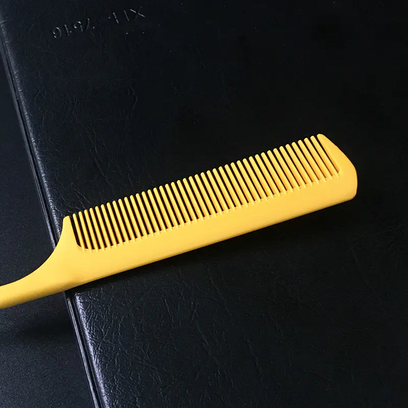private label hot selling professional resist-high temperature salon and home use pom antistatic tail comb