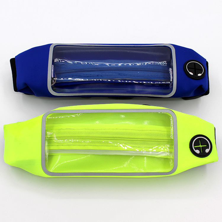 Outdoor Sports Mobile Phone Bag LED Waterproof Running Belt Touch Screen