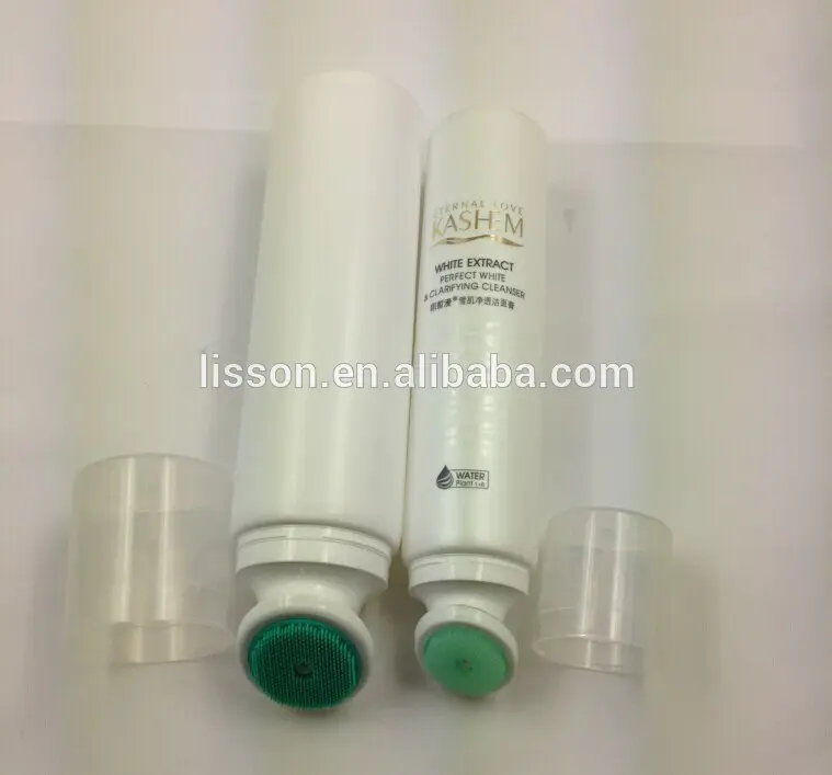 Dia50mm big size brush set empty tube packaging for facial cleanser