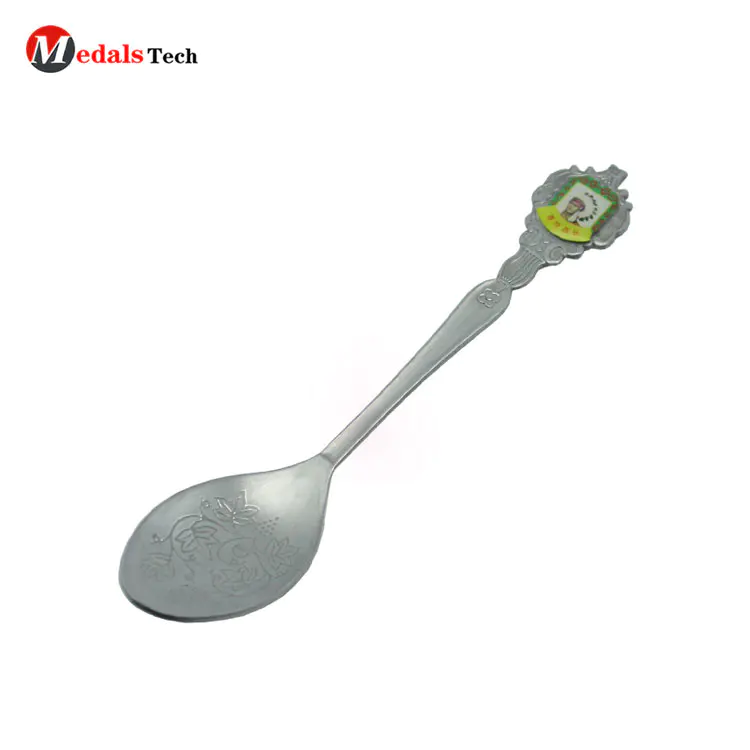 China manufacturer direct sale zinc alloy custom logo metal spoon