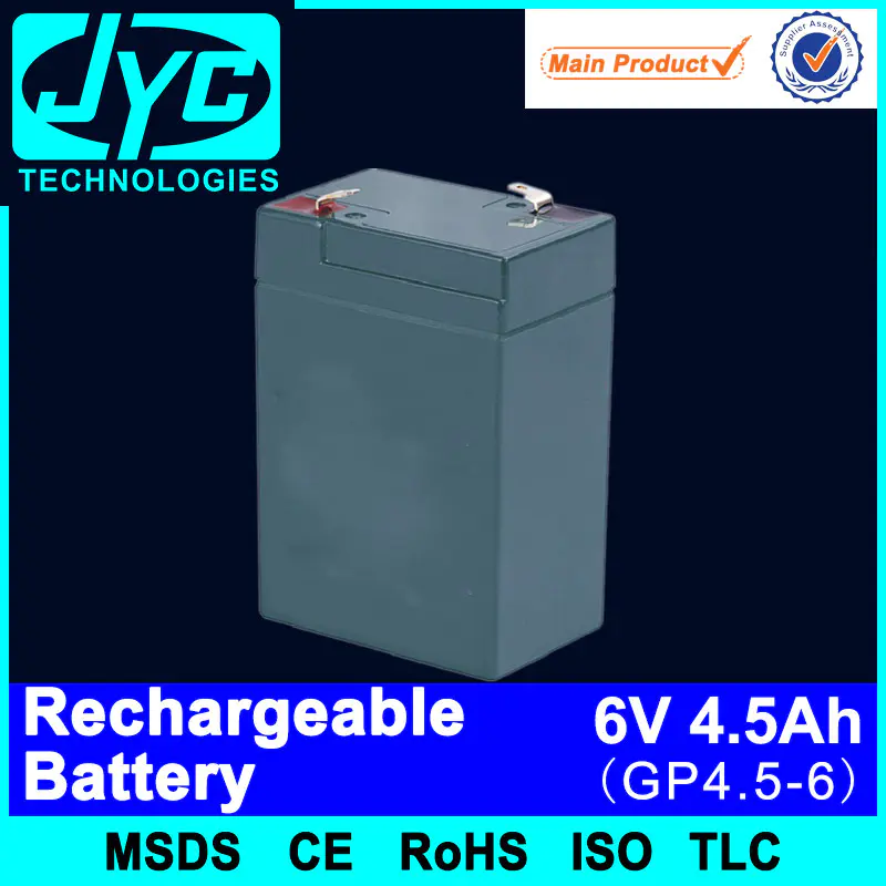 Longest Life Service 6v 4.5ah 20hr Rechargeable Battery