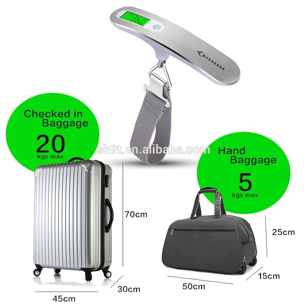 Hanging Weight Digital Gram Luggage Weight Scale with Backlit 110