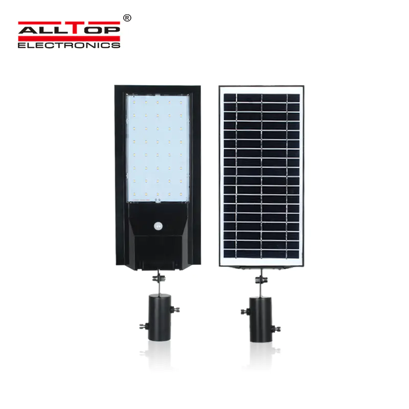 ALLTOP 2020 new design solar chargingAdjustable Angle IP65 Waterproof 9w 14w Integrated All In One Solar Led Street Light