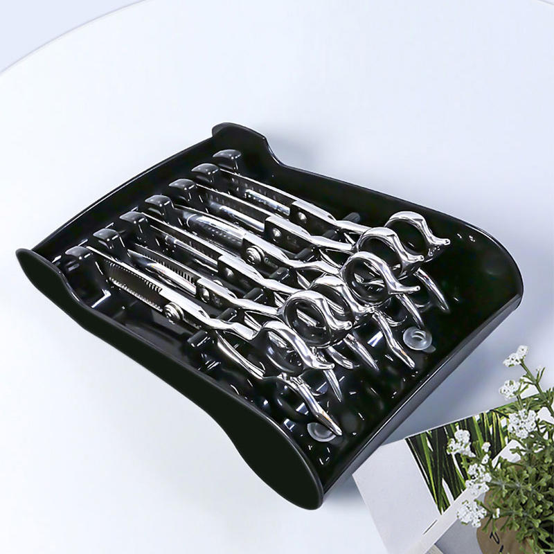 Professional Salon Hair Cutting Scissors Rack Storage Container Barber Tools Holder for Stylist