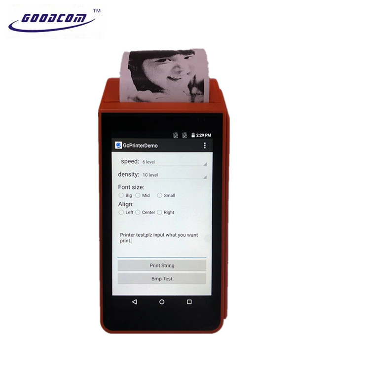 Dual SIM Smart Android Handheld Thermal Receipt Printer for USSD Mobile Recharge