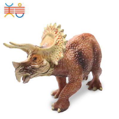 Theme park souvenir realistic PVC hollow toy Triceratops dinosaur model