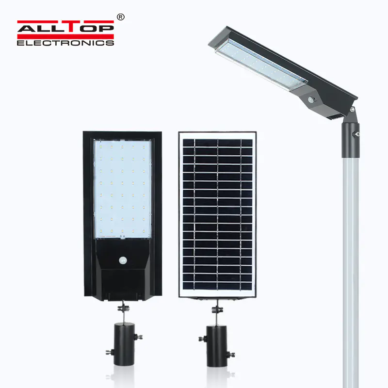 ALLTOPIP65 Waterproof solar charging Adjustable Angle Energy Saving 9w 14w All In One Solar Led Street Light