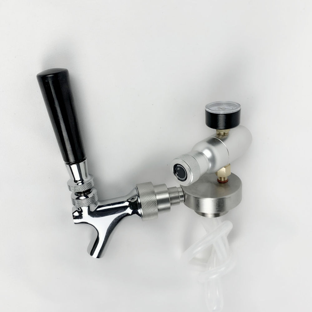 beer mini keg with adjustable tap dispenser thread co2 regulator gas liquid ball lock