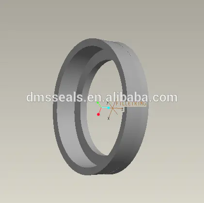 25% Carbon-graphite filled PTFE Piston Cup Seal Ring for Oil Free Air Compressor