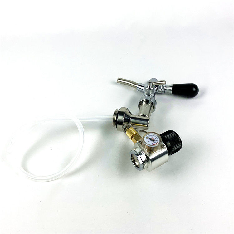 product-Mini beer keg with adjustable tap dispenser thread co2 regulator gas liquid ball lock-Trano--2