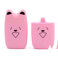 cartoon cute animal type plastic lotion bottle with pump spray for shampoo or cleaning and washing