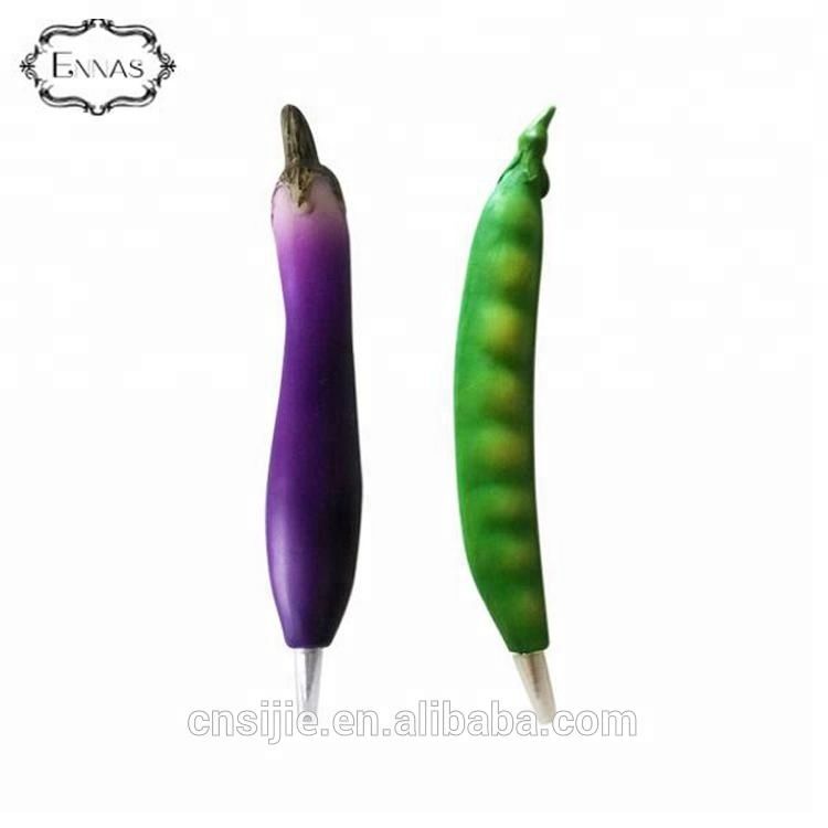 Personalized Handmade Color Painted Decorative Poly Resin Vegetables Pens