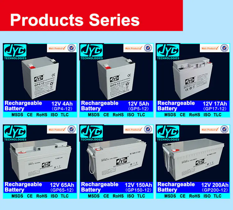 CE MSDS approved 12v 200ah dry cell rechargeable battery for solar
