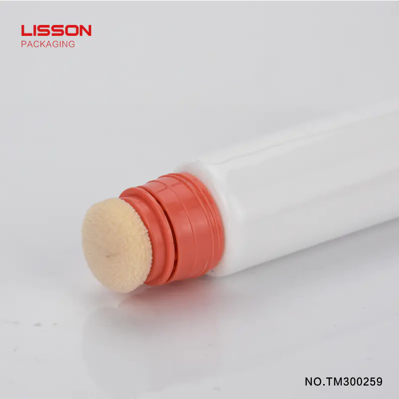 50ml cosmetic packaging tubes with sponge applicator