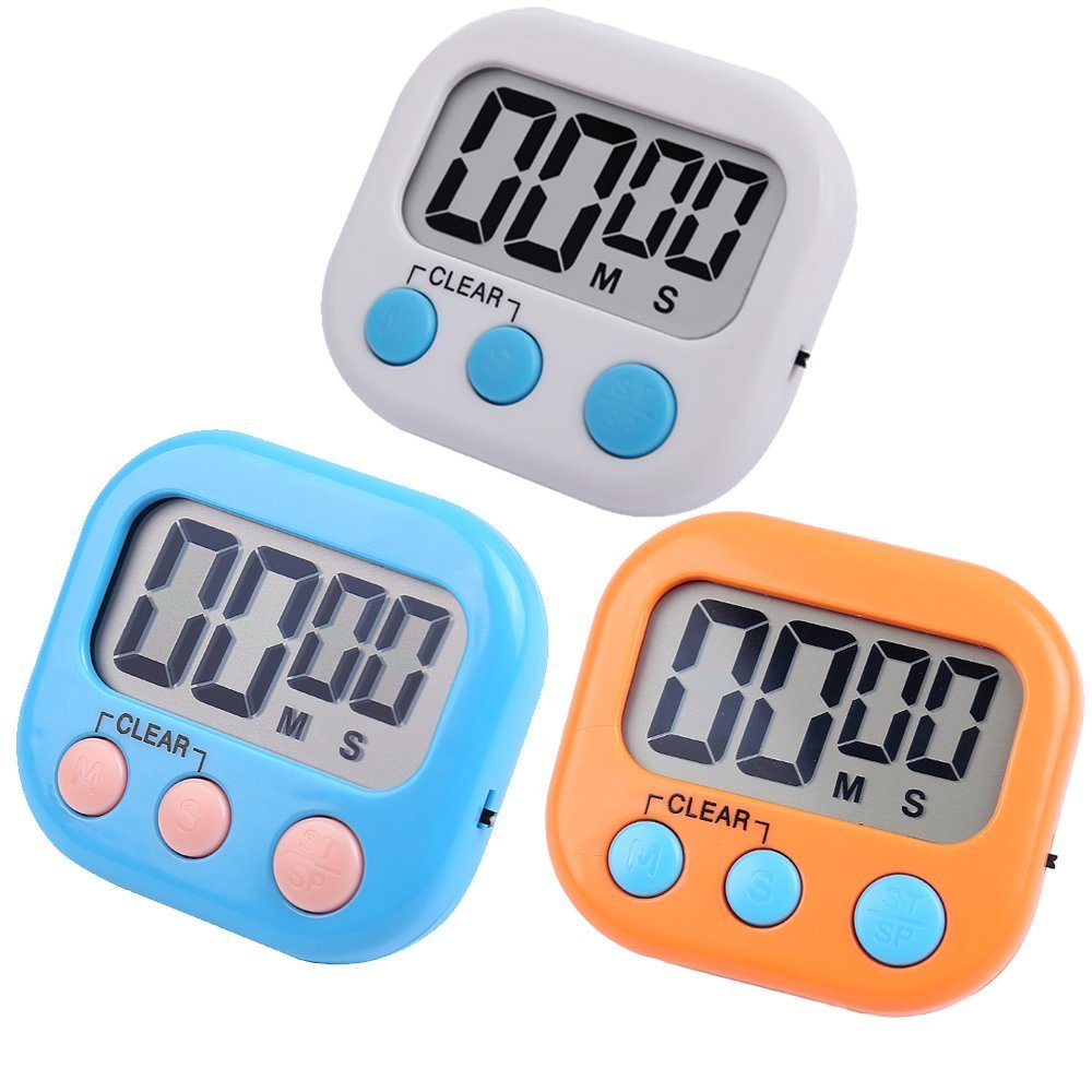 Amazon Best Digital Timer with Large Screen Magnet for Kitchen Cooking Baking Sports Games Office