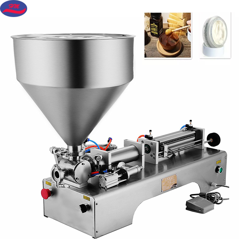 50-500ML one head Semi Automatic cream small alcohol medical syrup gel water bottle paste filling machine liquid