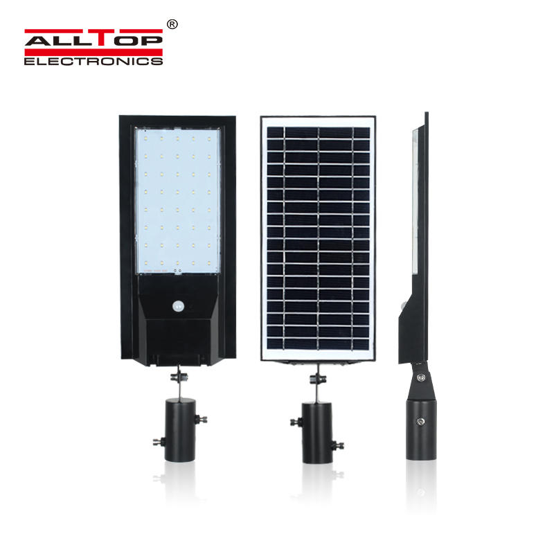 ALLTOP 2020 new design solar chargingAdjustable Angle IP65 Waterproof 9w 14w Integrated All In One Solar Led Street Light