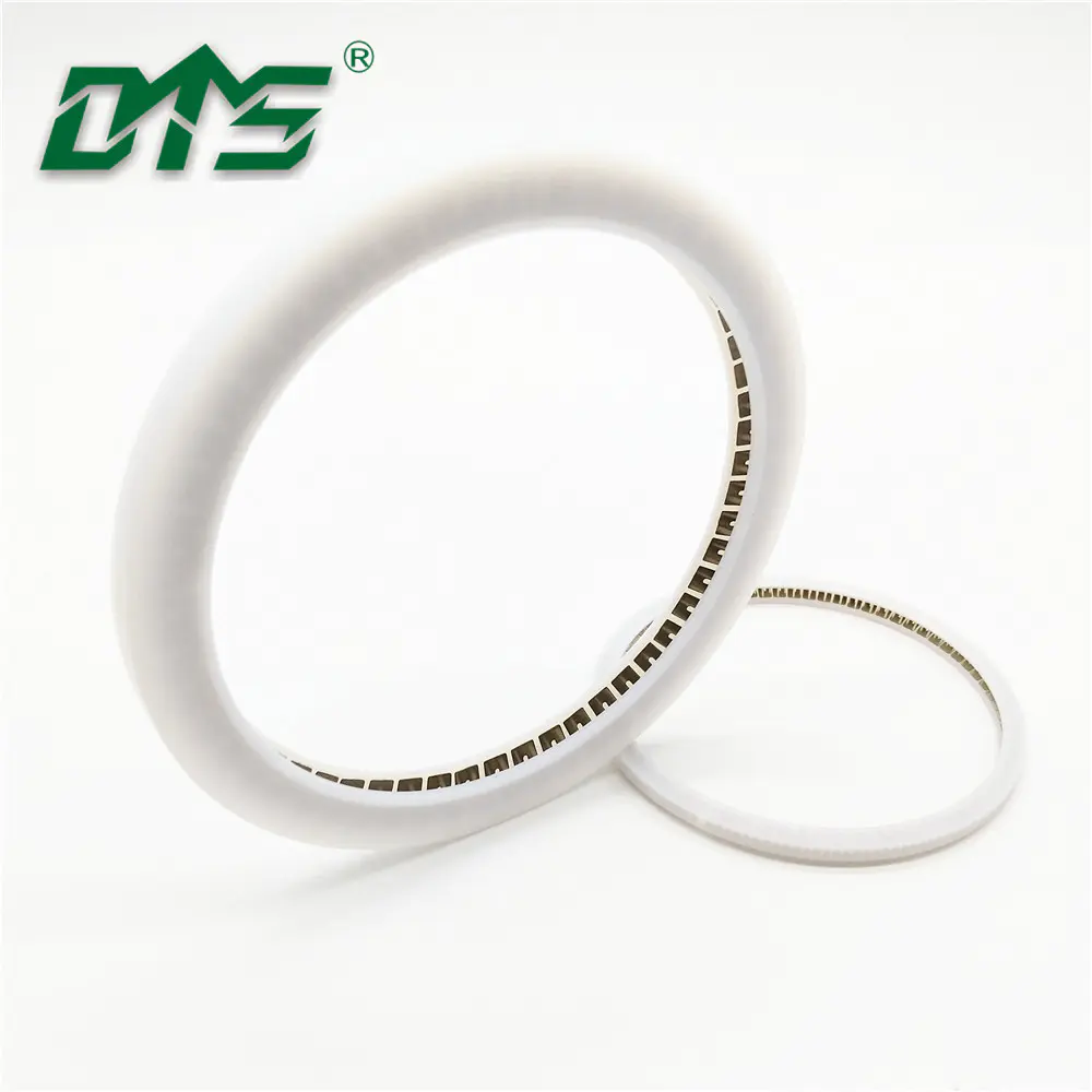 Internal face spring energized seal with PTFE material