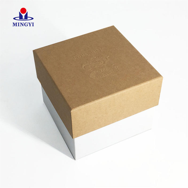 Eco friendly Kraft bath bomb box packaging luxury hand make lid and base paper bath bomb packaging