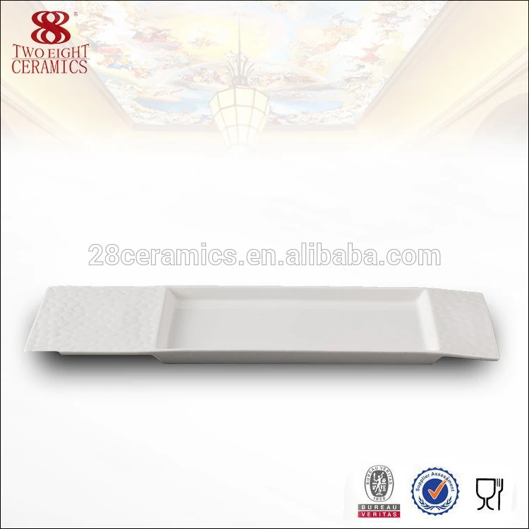 New Design White Porcelain korean dinnerware set / square plate and dish for hotel