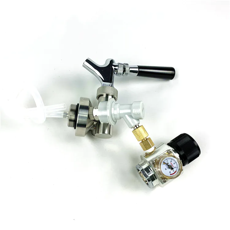 product-Trano-growler mini keg with co2 regulator gas liquid ball lock adjustable thread tap dispens
