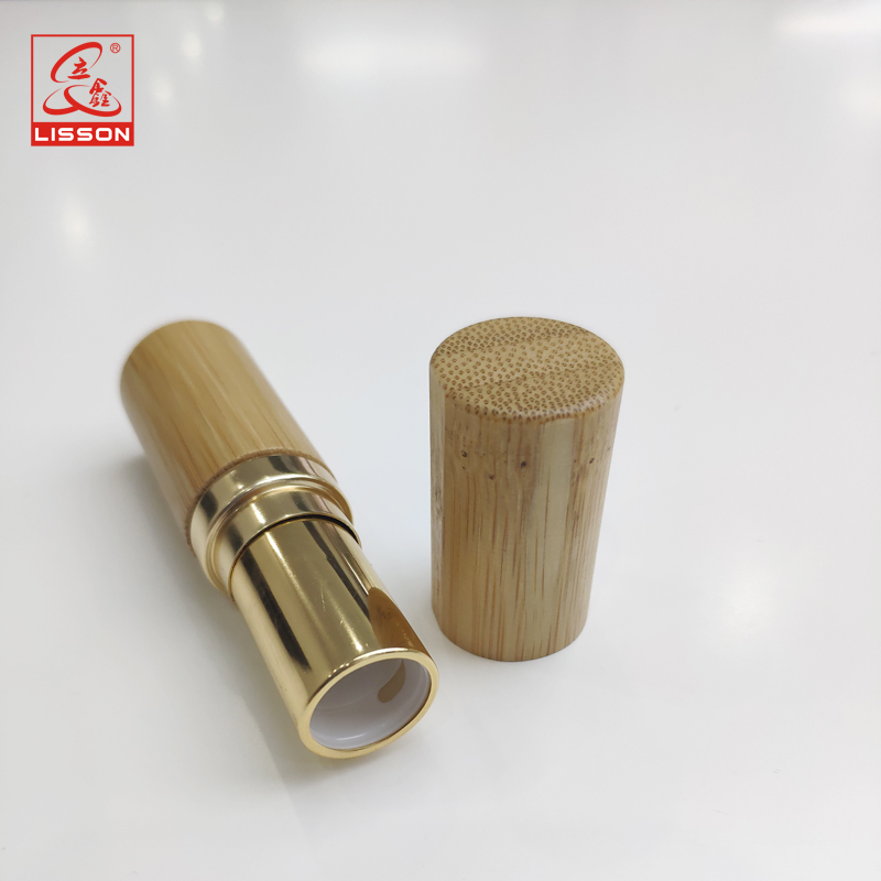 wholesale lip gloss tube made from bamboo