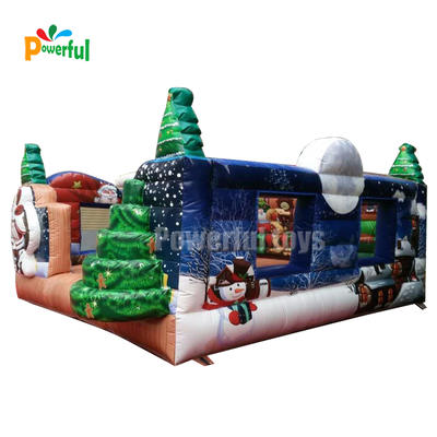 New design bouncy castle christmas inflatable christmas bouncer