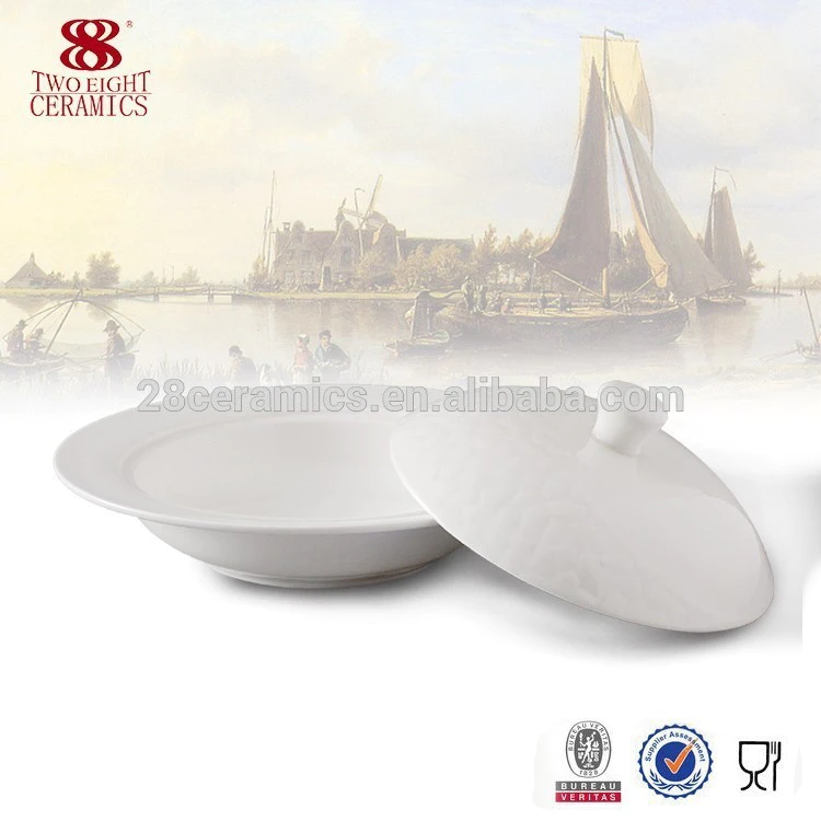 wholesale popular design table set , ceramic bone china soup tureen