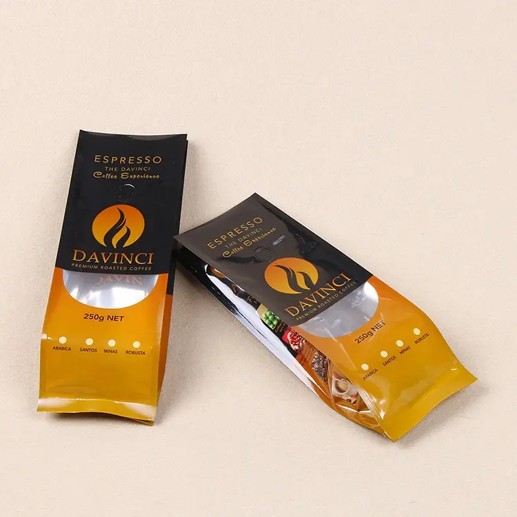 Factory Matte Aluminium Foil Coffee Bag for Coffee Packaging Pouch Bag with Zipper