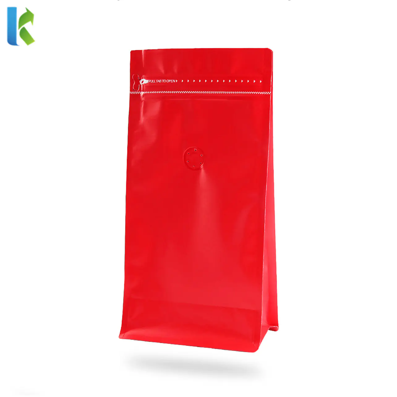 factory high quality good selling custom printed flat bottom coffee bag