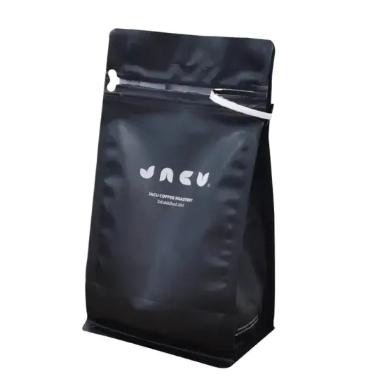 Wholesale Food Grade High Quality Customizable Coffee Bag with Valve and Zipper